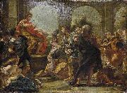 Giovanni Battista Gaulli Called Baccicio The Continence of Scipio oil